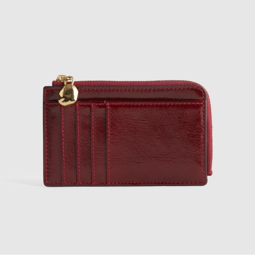 NWT Organic Hardware Essential Zip Card Case Wallet